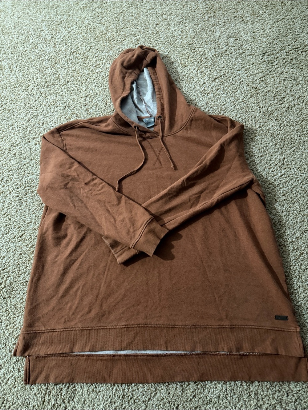Natural Reflections Brown Hooded Pullover Sweatshirt